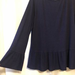 Elle navy blue blouse